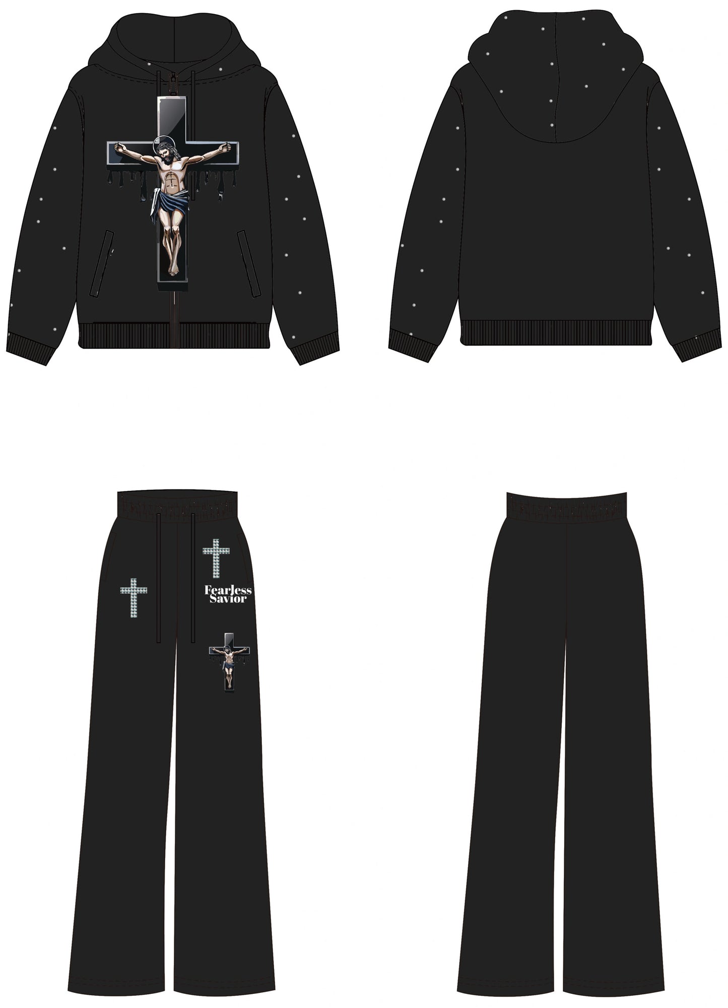 FEARLESS SAVIOR RHINESTONE SET